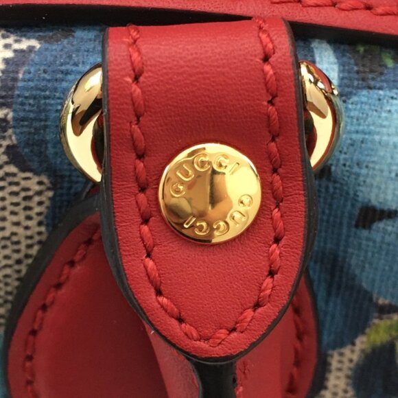 GUCCI-Mini GG Supreme Blooms Print Bag Crossbody NWT 100% Authentic - Picture 13 of 16